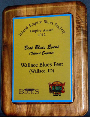 Best 2012 Blues Festival awarded to Wallace Idaho