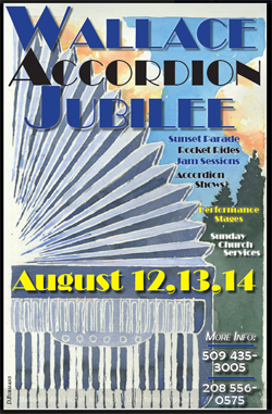 Wallace Accordion Festival 2016 poster