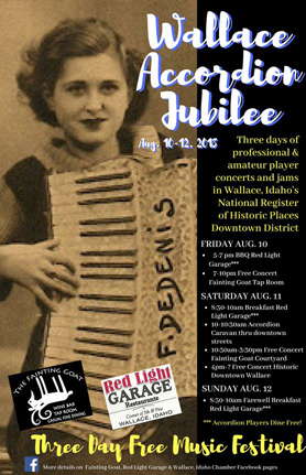 Wallace Accordion Jubilee 2018 poster