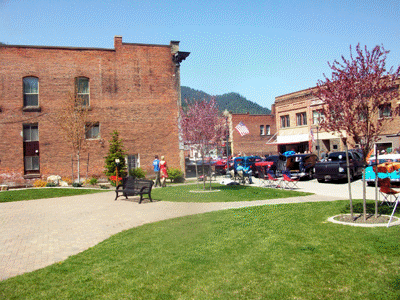 Seventh Street during the 2012 Depot Day Car Show in Wallace Idaho