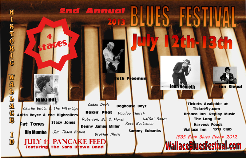 2nd annual Historic Wallace Idaho Blues Festival, July 12-14, 2003