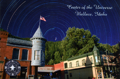 click to expand the Probalistic Center of the Universe in Wallace, Idaho
