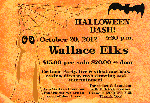 2012 Wallace Halloween Bash and Chamber of Commerce Fundraiser
